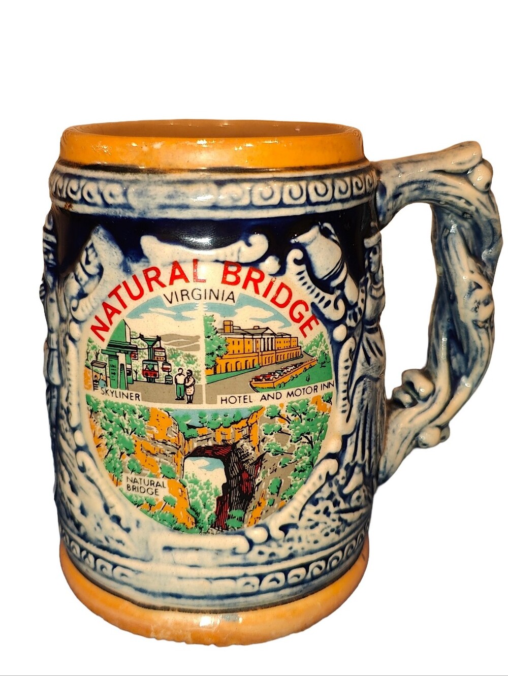 Vintage Japanese souvenir ceramic beer stein in good condition.
